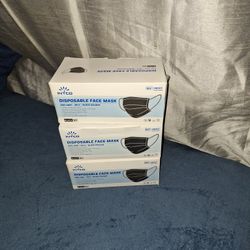 Disposable Black Mask 50 In Each Box $5 Each