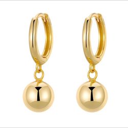18K GOLD PLATED STAINLESS STEEL EARRINGS
