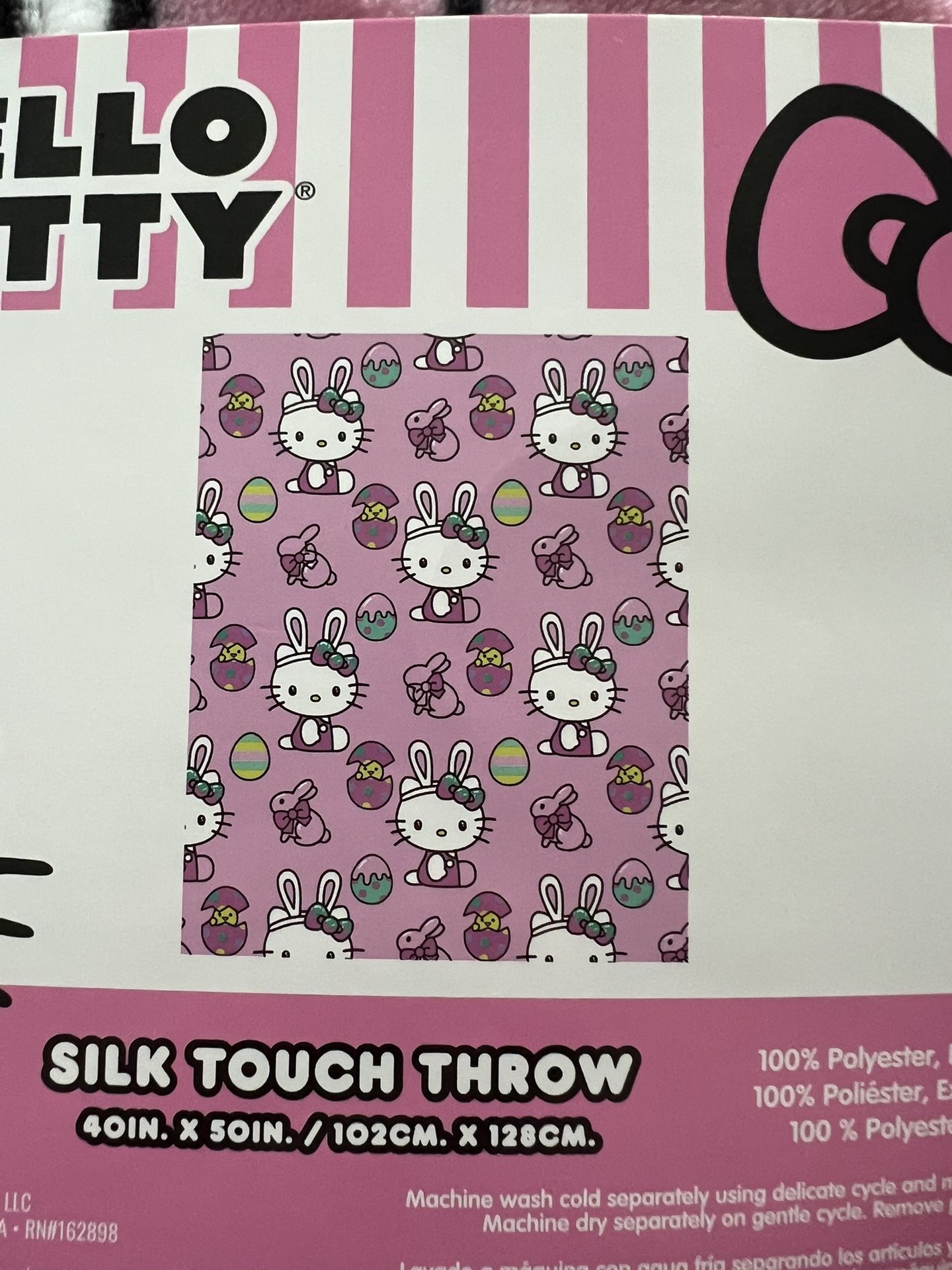 Hello Kitty Easter Baby Blanket New