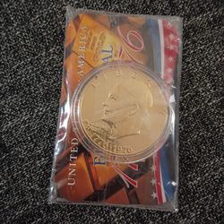 24k Gold Plated 1976 Bicentennial Eisenhower  