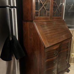 Vintage Secretary Desk Claw Feet  $50  Has Original Key To The Locks Excellent Condition