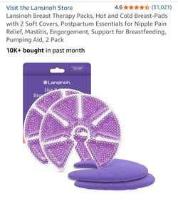 Breast heating pads