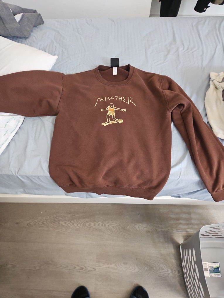 Trasher Sweatshirt Brown Small