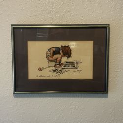 lithograph print by the French artist Georges Redon, titled Les Affaires Sont Les Affaires 