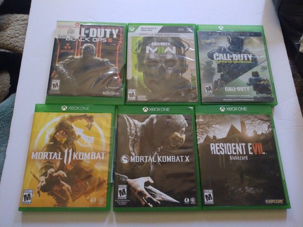 Xbox One Games Lot Of 6
