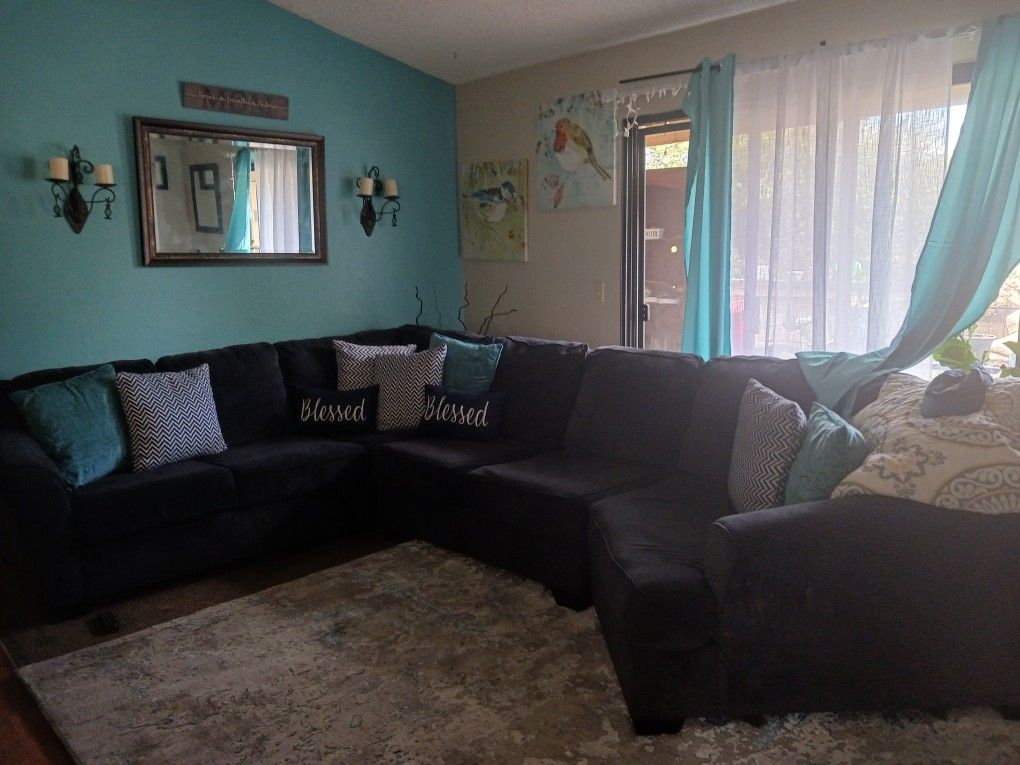 Blue Sectional Couch
