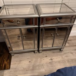Mirrored Nightstands 