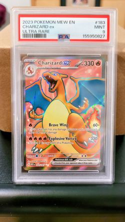 Pokemon 2023 graded psa 9 slab charizard EX ultra rare