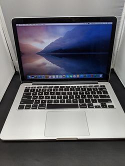 MacBook pro 13 retina 2.7ghz early 2015 128ssd 8gb ram Mac os 10.13 Mojave ..Microsoft office Photoshop CS6, final cut pro , Lightroom,logic