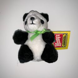 REDUCED—Wendy’s World Wildlife Fund MINI PANDA BEAR 5" Plush STUFFED ANIMAL Toy