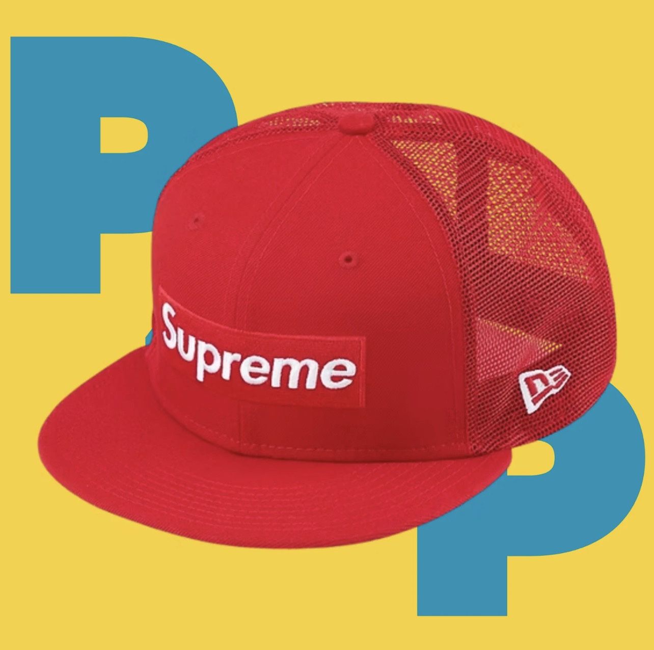 Supreme Box Logo Mesh Back New Era (7 1/8)