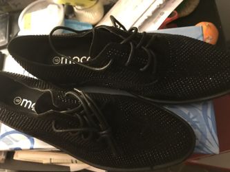 Mica black glitter shoes