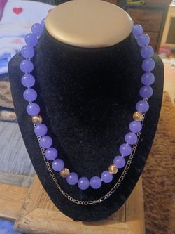 Amethyst stranded necklace