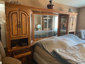 Oak bedroom set