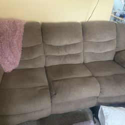 2 Couches With Recliners