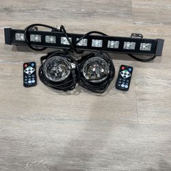 2 Party Strobe Lights And Black light Bar $25