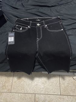 true religion Ricky flap Sn short fray hem