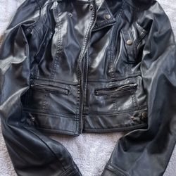 Women Black Leather Jacket