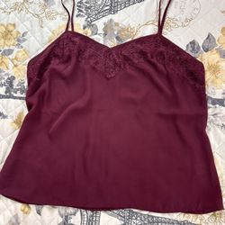 Sheer Burgundy Top