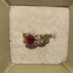 10KT RUBY NUGGET RING‼️