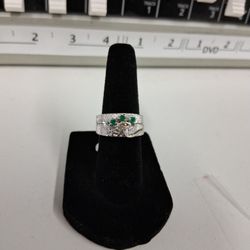 14k White Gold Diamond Wedding Set 