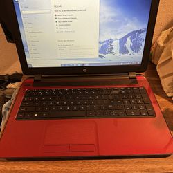 Hp 15inch Laptop Red 4gb Ram 500hd 