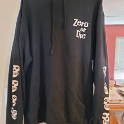 NEW Zero or DIE Skateboard x Misfits Hoodie Men NOS Jamie Thomas XXL / XL Vtg