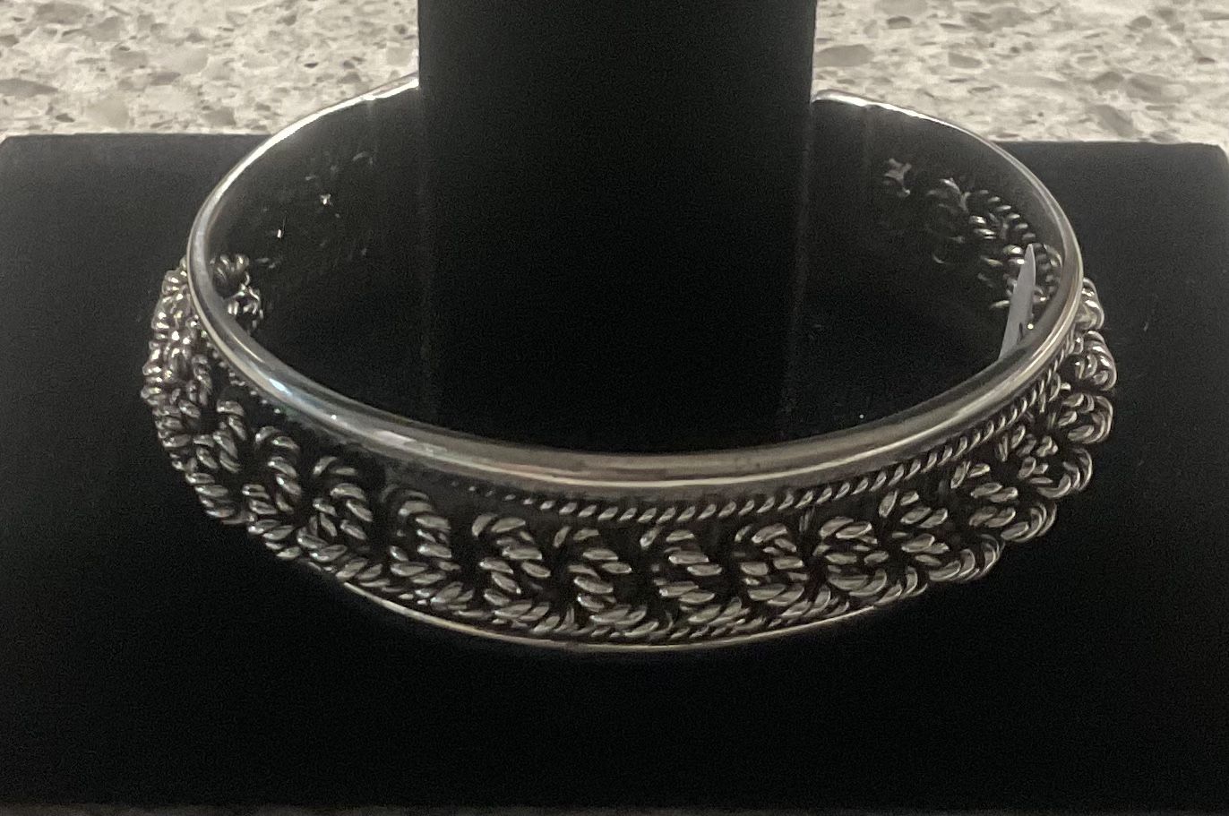 Sterling Silver Braided Cuff Bracelet