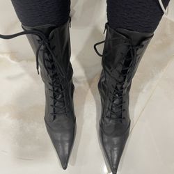Black Leather Boot