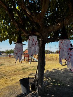 Halloween Hanging Ghost Witch Decorations Set of 3