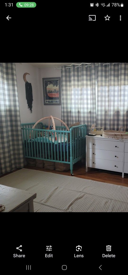 Crib And Rocking Chair