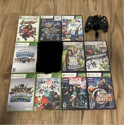 Xbox 360 games and controller 