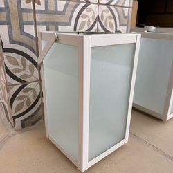 Set of 4!! 10" Rectangular Pillar Outdoor Lantern Candle Holder - SALE! $35 for the set!!!