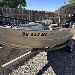 1982 12ft 2inch Western Aluminum Boat W/Trailer