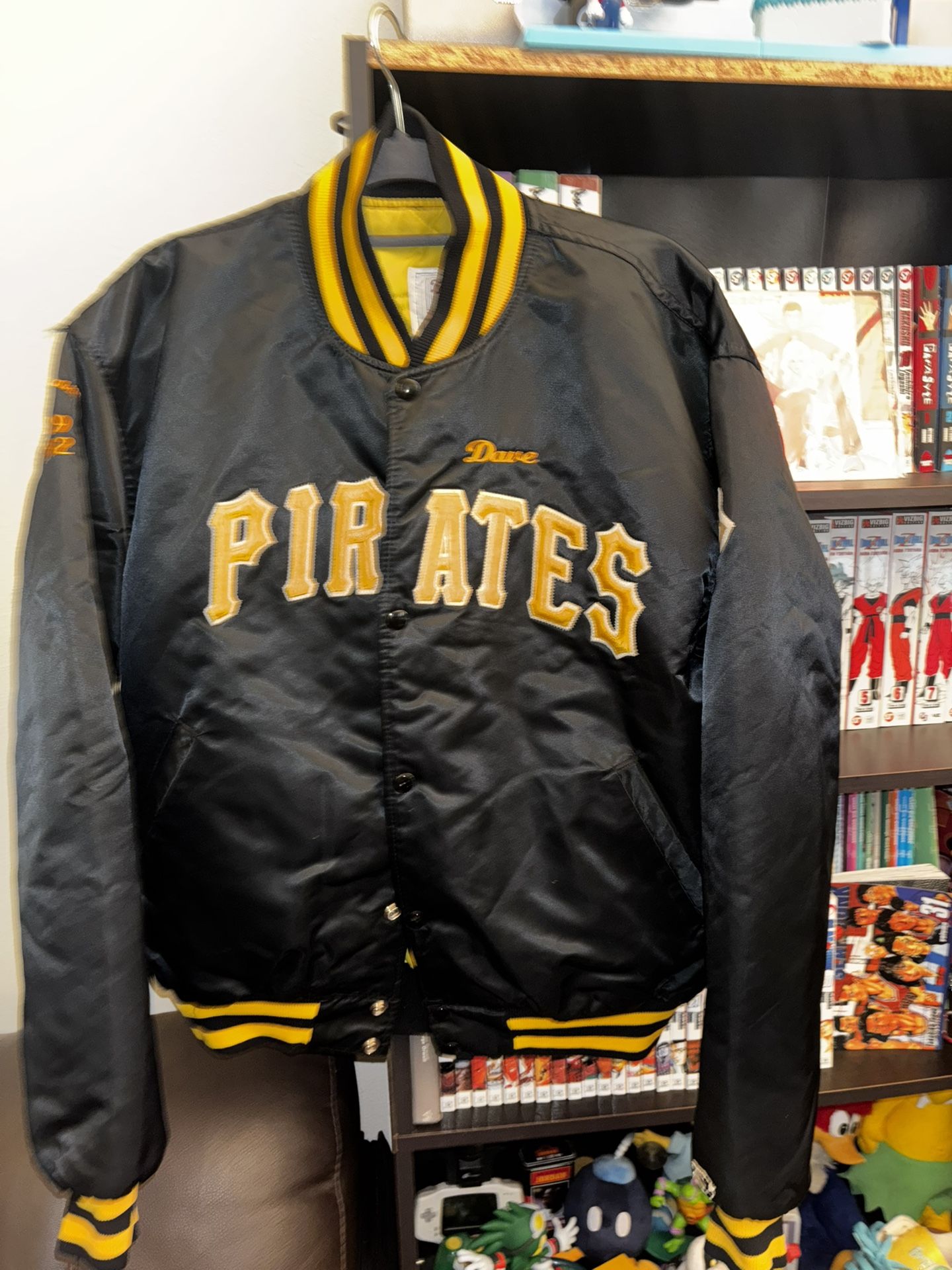 Vintage 80s Starter Pirates Satin Jacket
