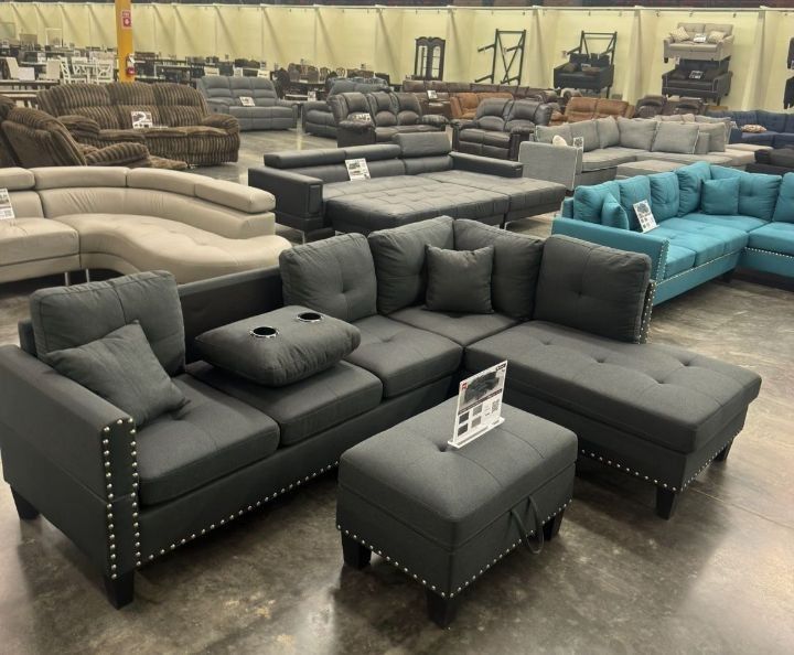 Sectional Sofa With Ottoman