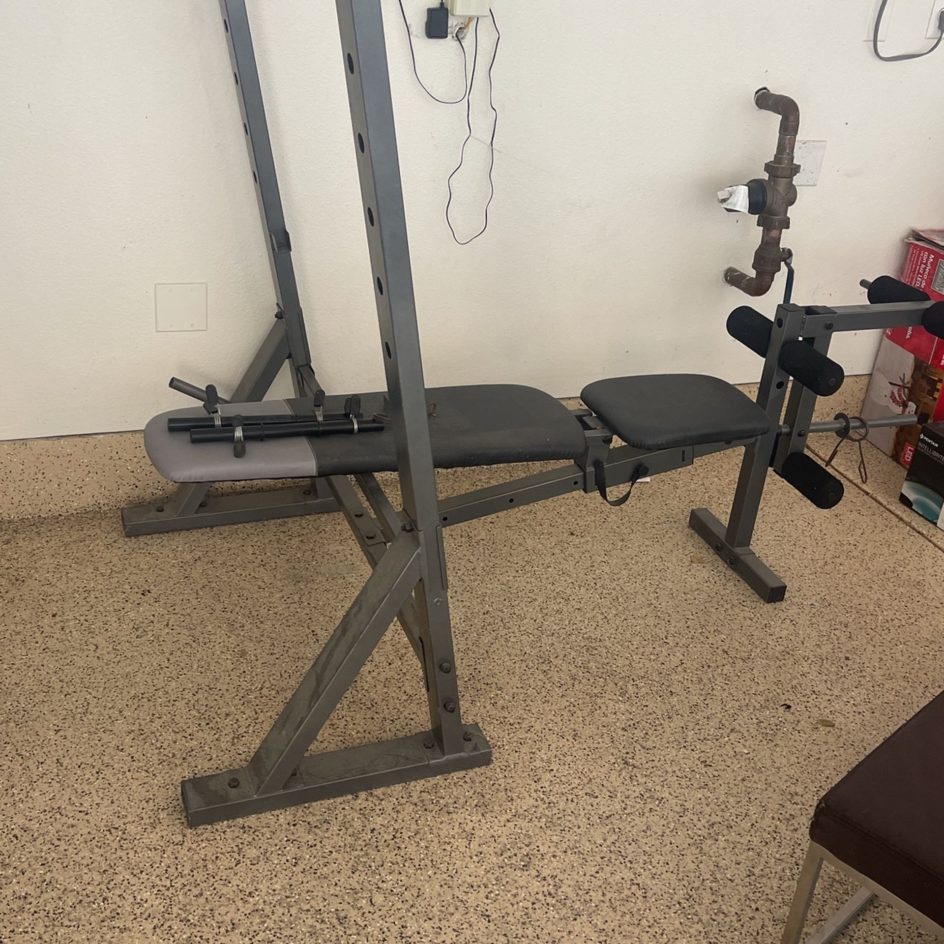 Tv Stand, Ottoman Table And Excercise Bench