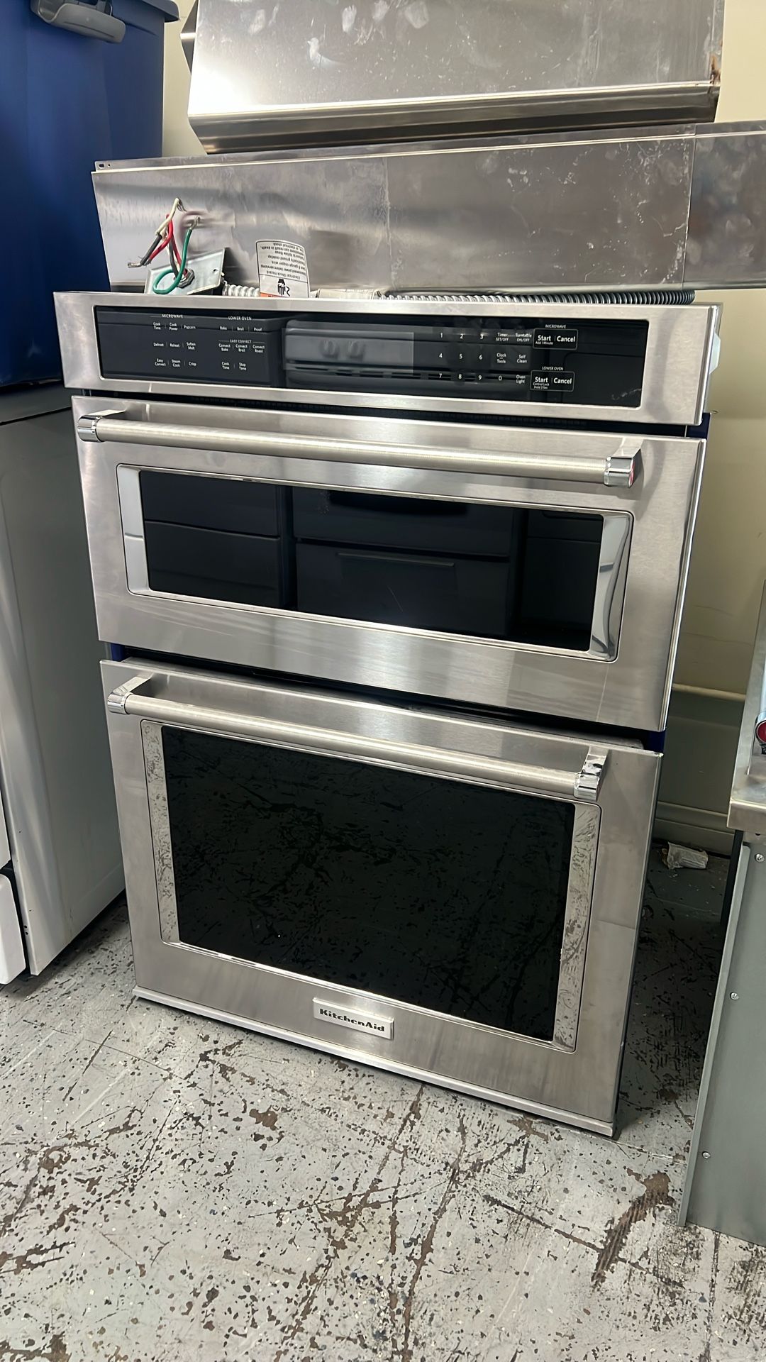 KITCHEN AID MICROWAVE OVEN COMBO 30”WIDE BUILT IN STAINLESS STEEL