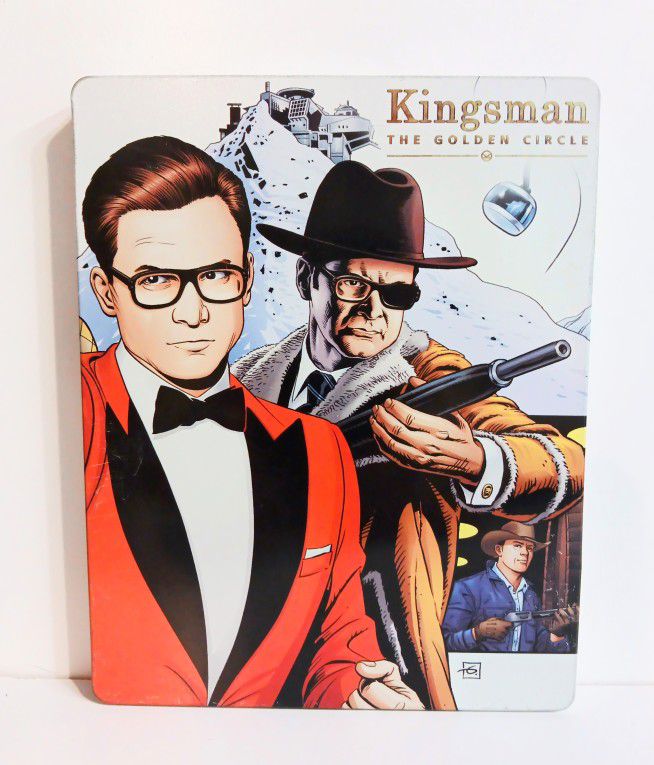 Kingsman The Golden Circle Blu-ray/DVD Steelbook Like New No Scratches On Discs