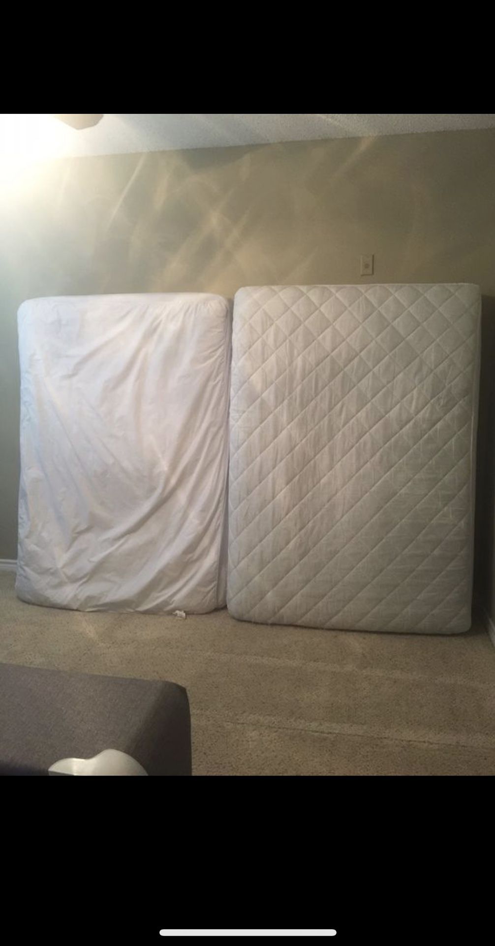 Full sized mattress and box spring