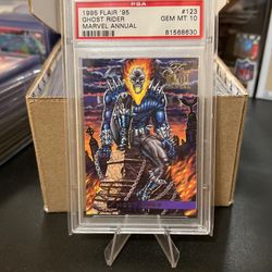 1995 Flair Ghost Rider Marvel Annual π PSA 10 π₯π₯π₯