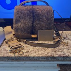 MK Brand New and Beutiful Michael korks Luxury Fur Purse