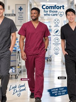 Men's Medical Scrubs Set (L)