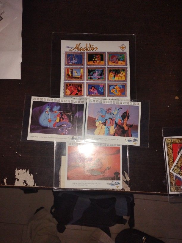 Aladin Disney Stamps Artwork