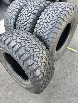4 Used Tires Lt35x12.50r17 Bfgoodrich K02 LR E, 10 ply $450.00 all 4