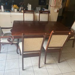 Solid Wood Dining Set Table 