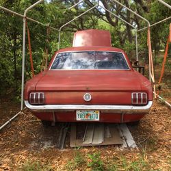 Rare Vintage 65 Year Ford Mustang Red 