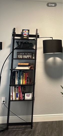 Black book shelf ladder