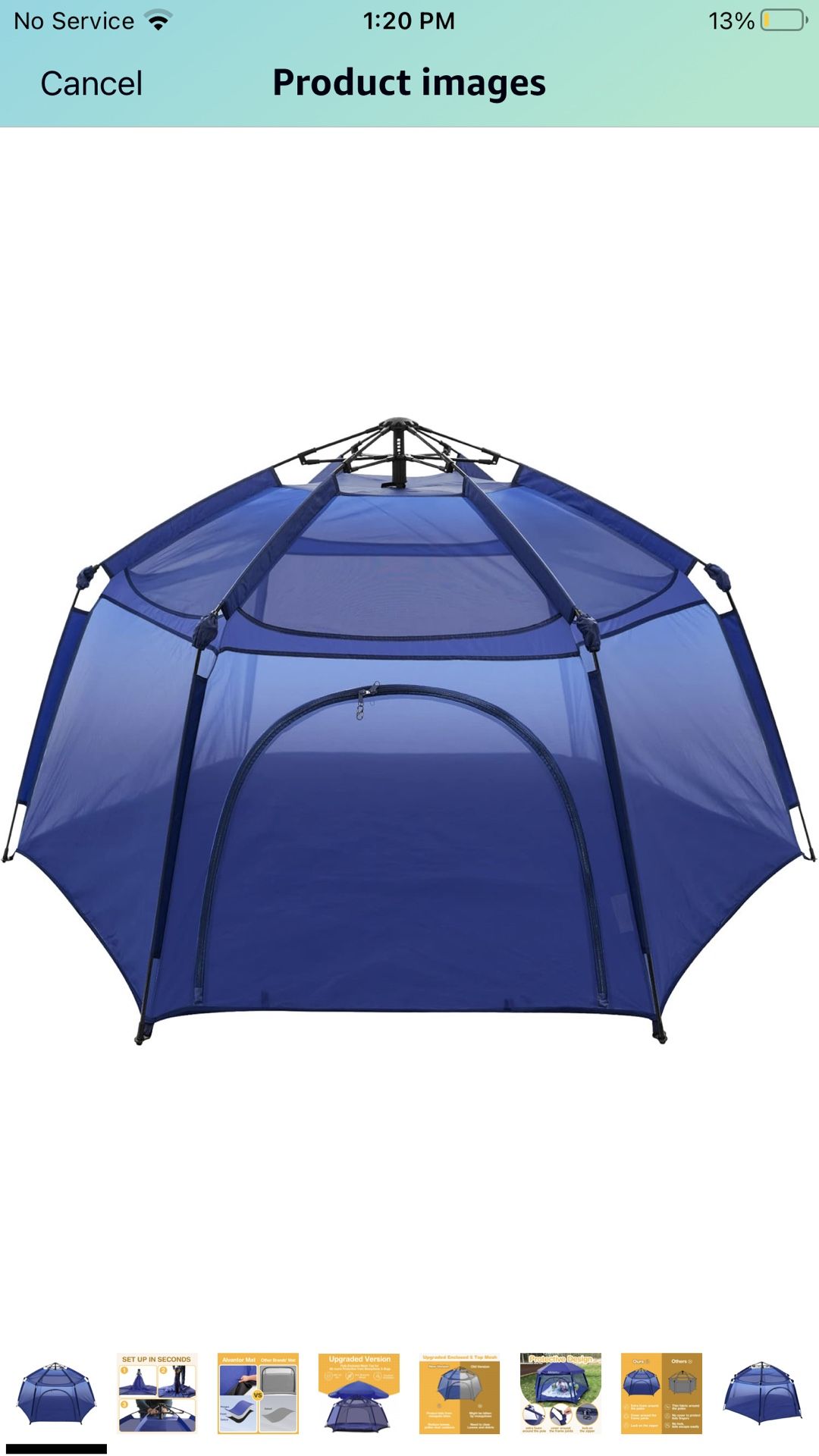 Alvantor Baby Playpen Play Yard 84x84x44”Large Kids Tents Pop Up