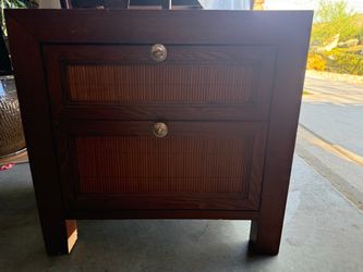 King bed frame with 2 nightstands
